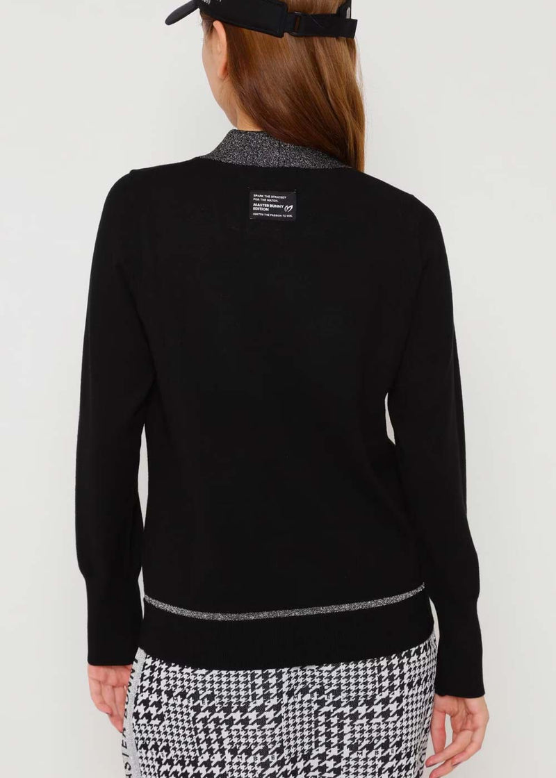 MASTER BUNNY EDITION Black Milano Rib + Jersey Knit Pullover - NOBLEMARS