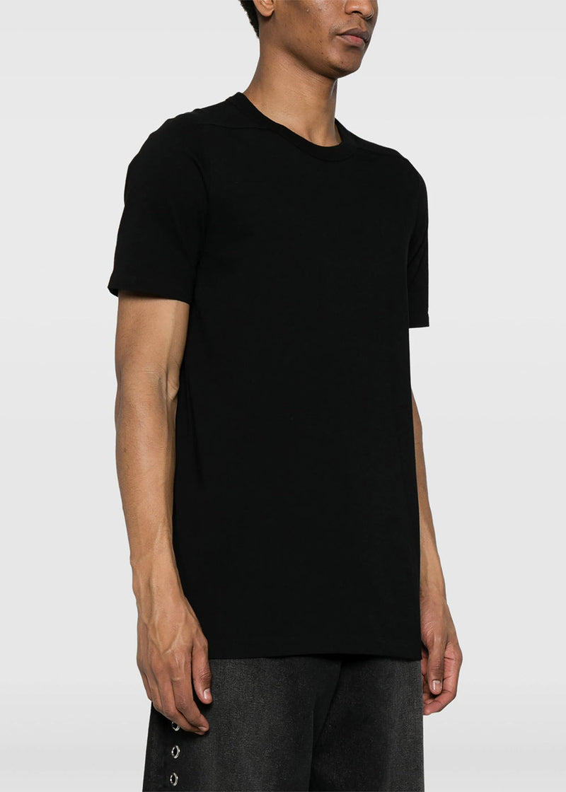 RICK OWENS Black Panelled Cotton T-shirt - NOBLEMARS