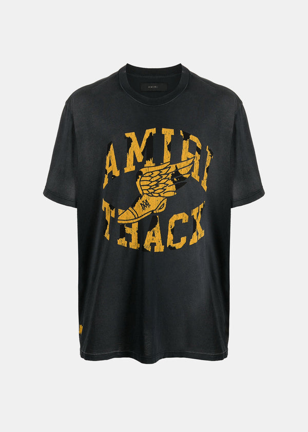 AMIRI Vintage Black Amiri Track T-Shirt - NOBLEMARS
