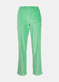 Sporty & Rich Green Velour Track Pants