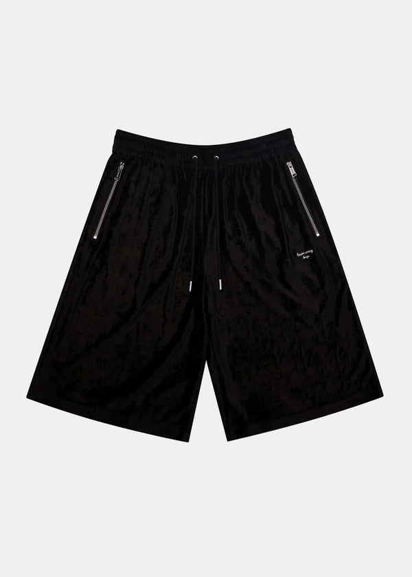 TEAM WANG Black Stay For The Night Casual Shorts - NOBLEMARS