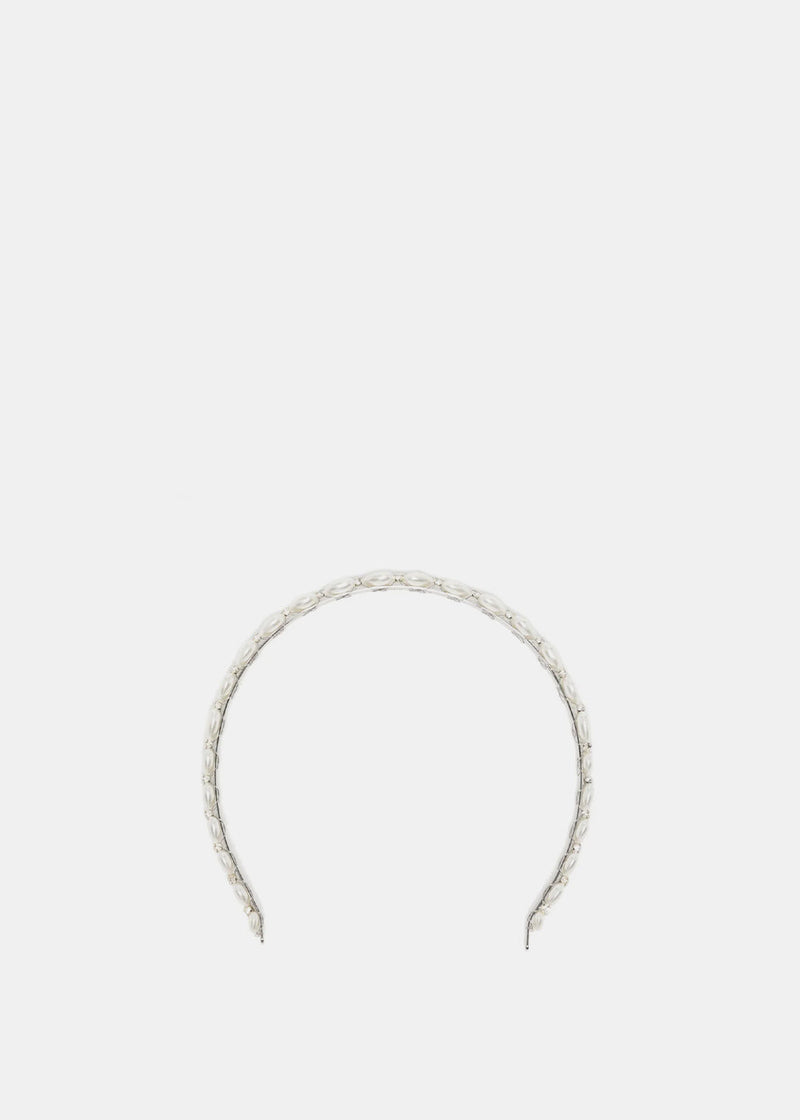 SIMONE ROCHA Pearl Heart Chain Hairband - NOBLEMARS