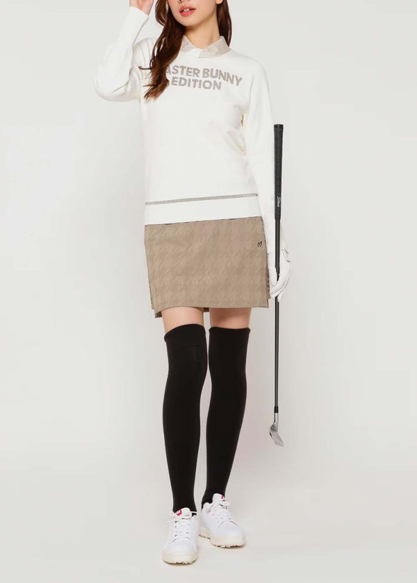 MASTER BUNNY EDITION White Milano Rib + Jersey Knit Pullover - NOBLEMARS
