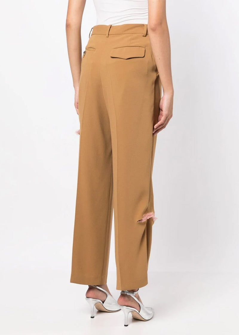 Undercover Brown Straight-Leg Trousers - NOBLEMARS