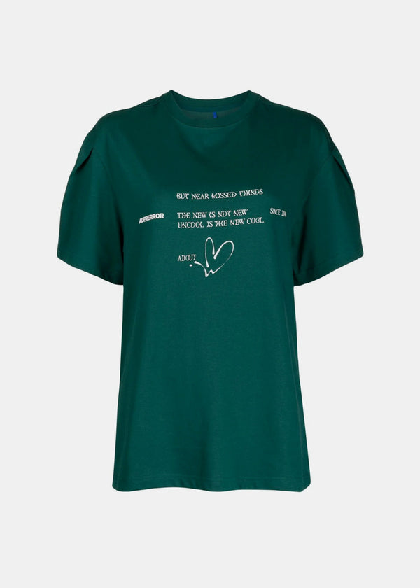ADER ERROR Green Artwork Logo-Print T-shirt - NOBLEMARS