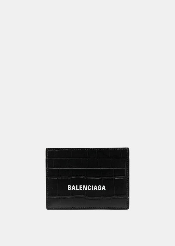 Balenciaga Black Cash Card Holder - NOBLEMARS