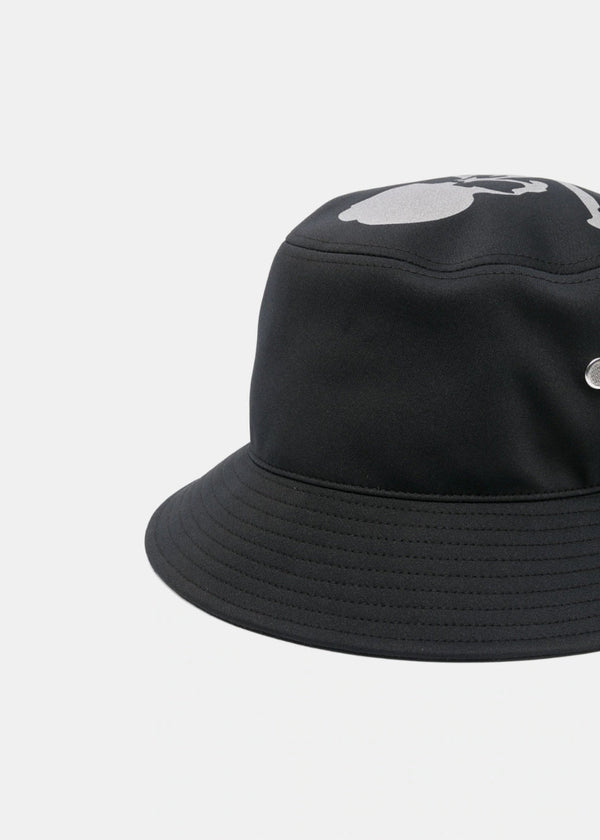Mastermind Japan Black Reflective Skull Bucket Hat - NOBLEMARS