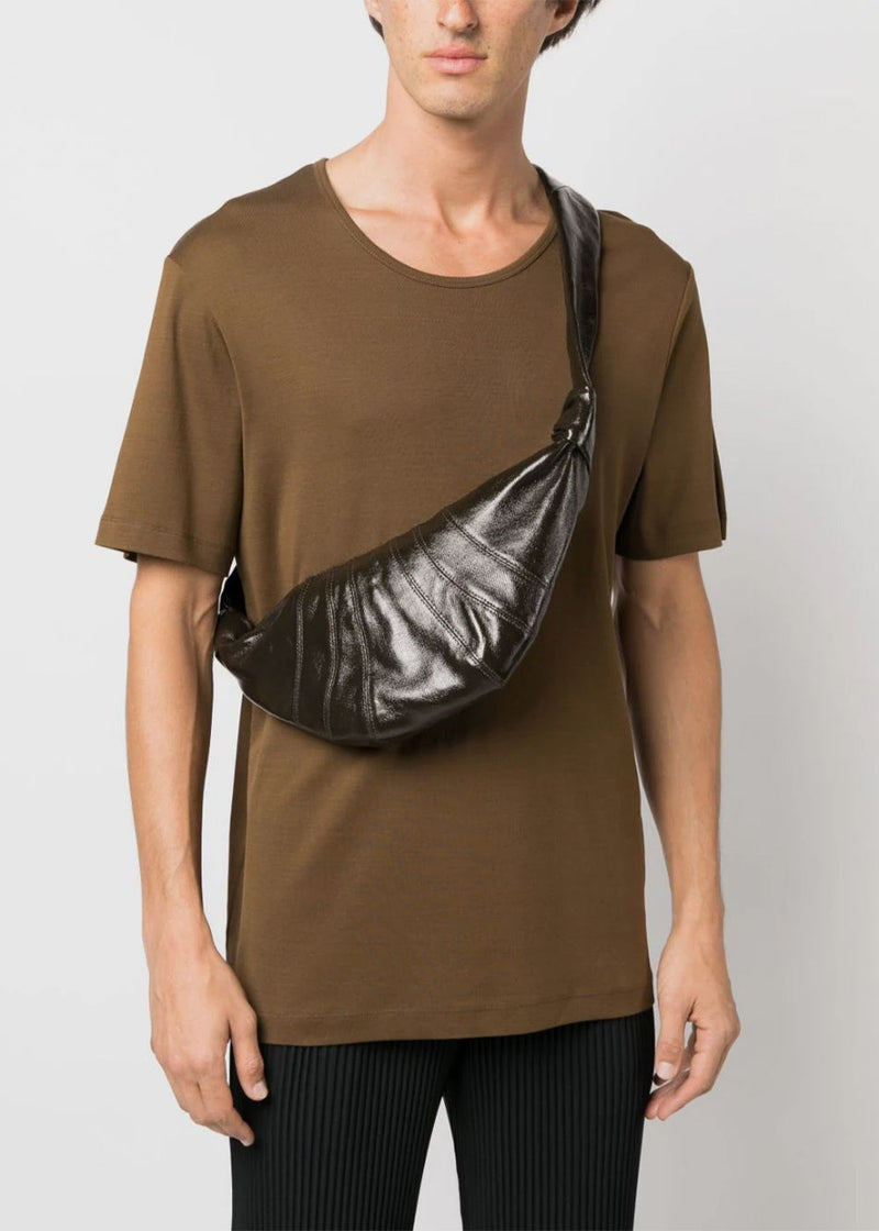 Lemaire - Lemaire Medium Croissant Bag in Peat Green - Hampden Clothing