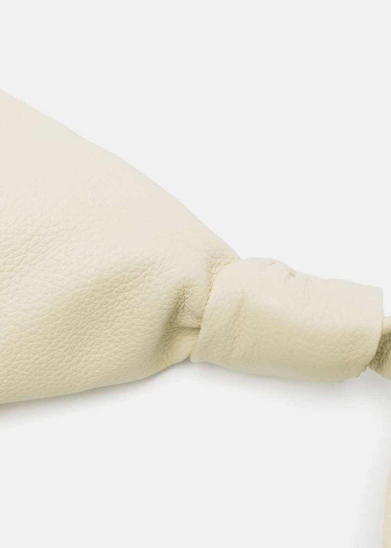 LEMAIRE Dusty Yellow Medium Croissant Leather Shoulder Bag - NOBLEMARS