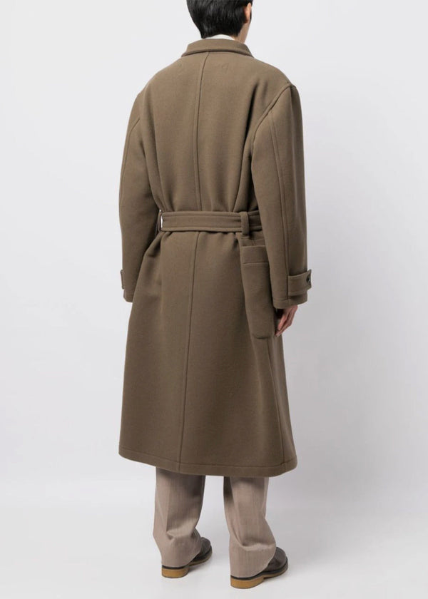 LEMAIRE Brown Wrap Coat - NOBLEMARS