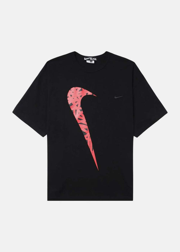 BLACK COMME DES GARCONS Black x Nike Logo-Print T-Shirt - NOBLEMARS