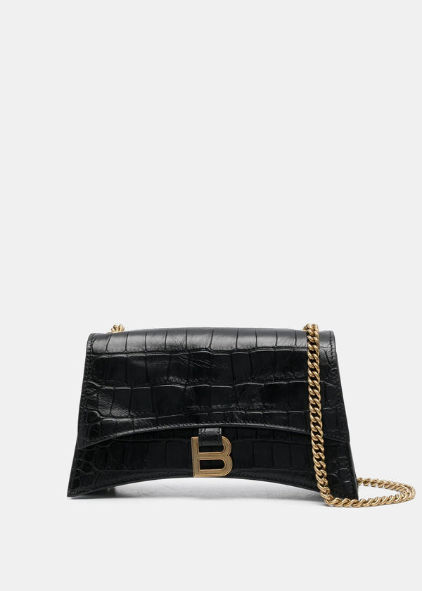 Balenciaga Black Crush Wallet On Chain - NOBLEMARS