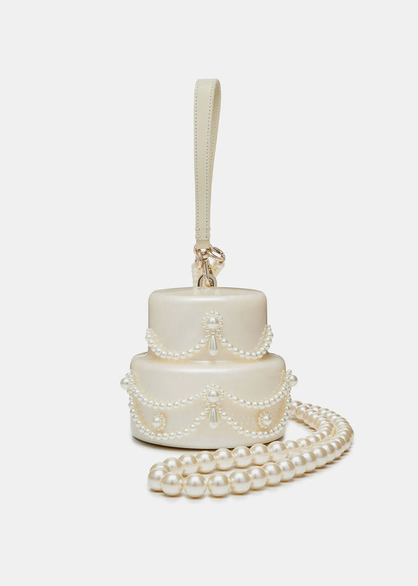 SIMONE ROCHA Pearl-Embellished Cake Mini Bag - NOBLEMARS