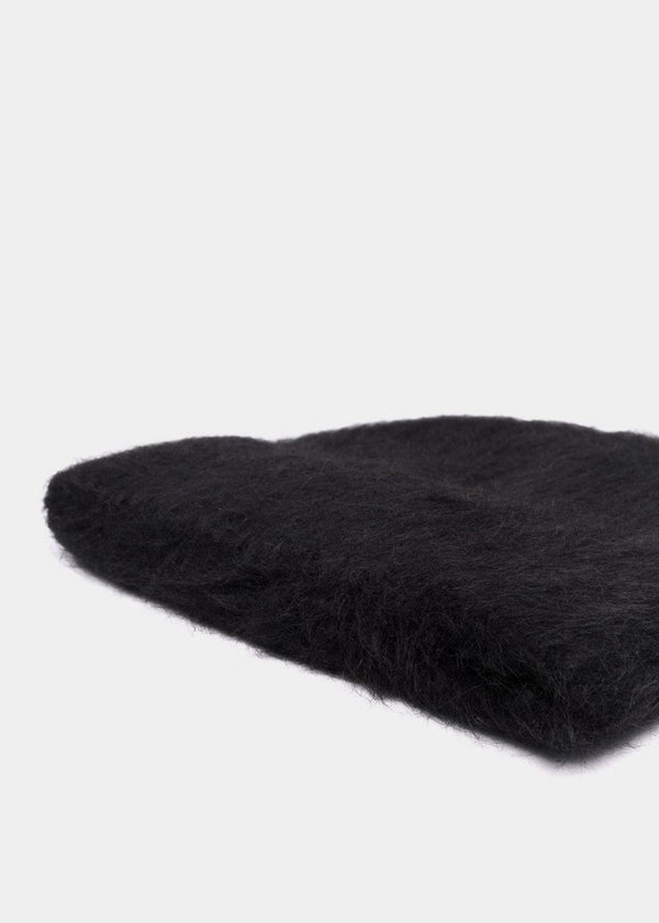 TOTêME Black Alpaca Knit Beanie - NOBLEMARS