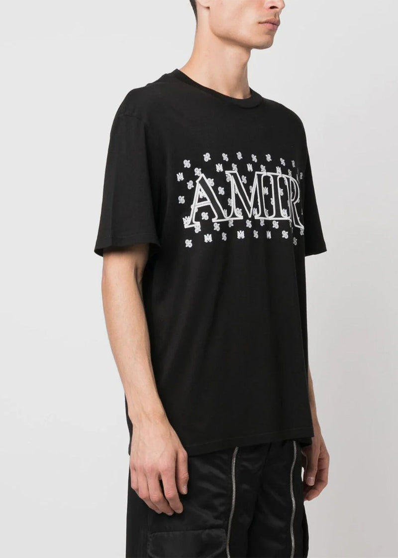 AMIRI Black M.A. Paisley T-Shirt - NOBLEMARS