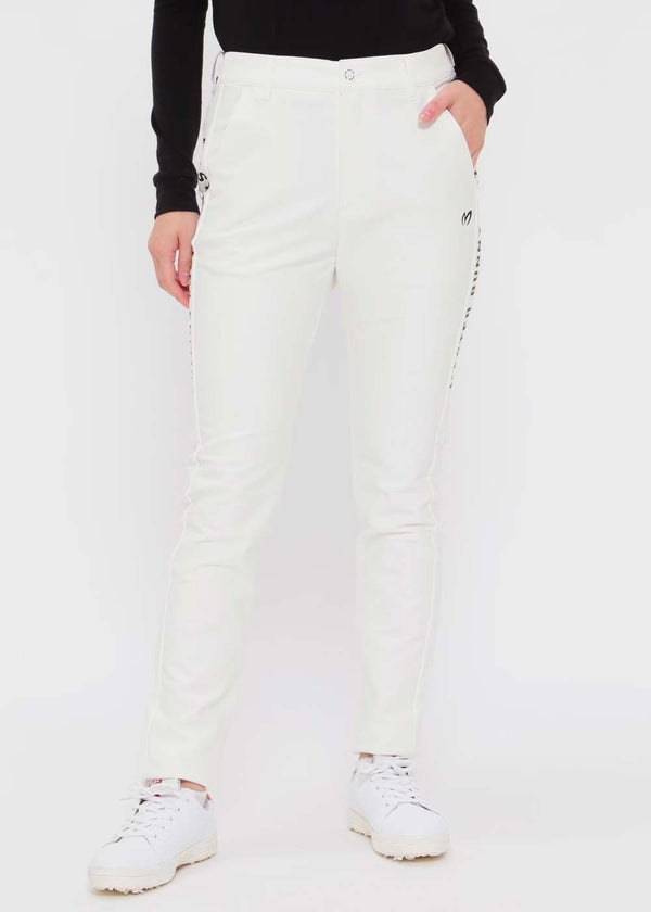 MASTER BUNNY EDITION White Dobby Calze Soft Tumbler Stretch Pants - NOBLEMARS
