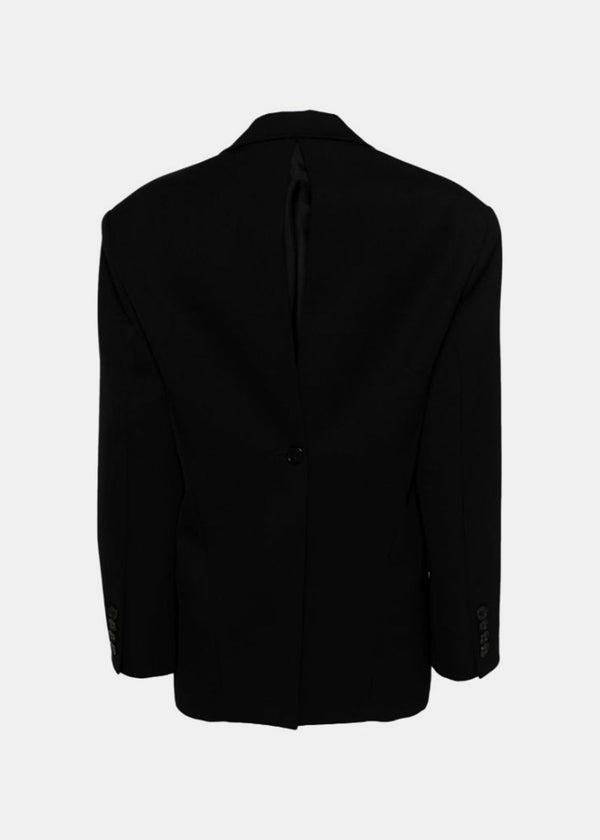 THE ROW Black Vipper Single-Breasted Blazer - NOBLEMARS