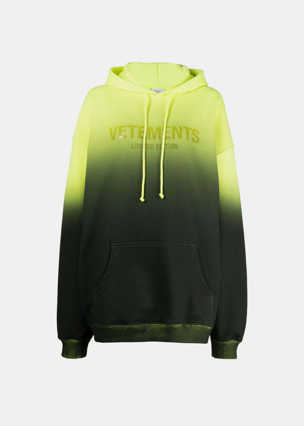 Vetements store hoodie yellow