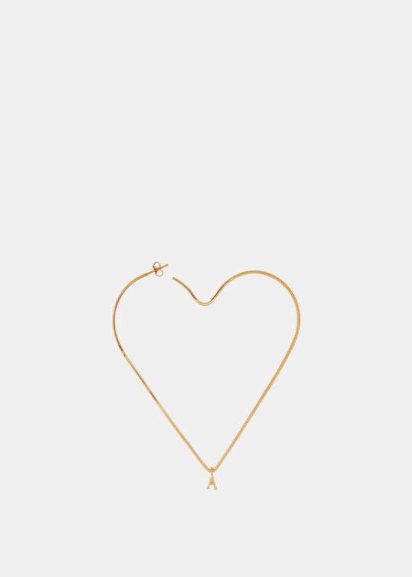 Ami Alexandre Mattiussi Gold Heart Mono Earring - NOBLEMARS