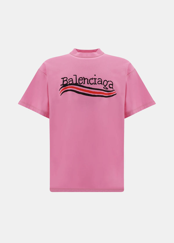 BALENCIAGA Pink Inside Out T-Shirt - NOBLEMARS