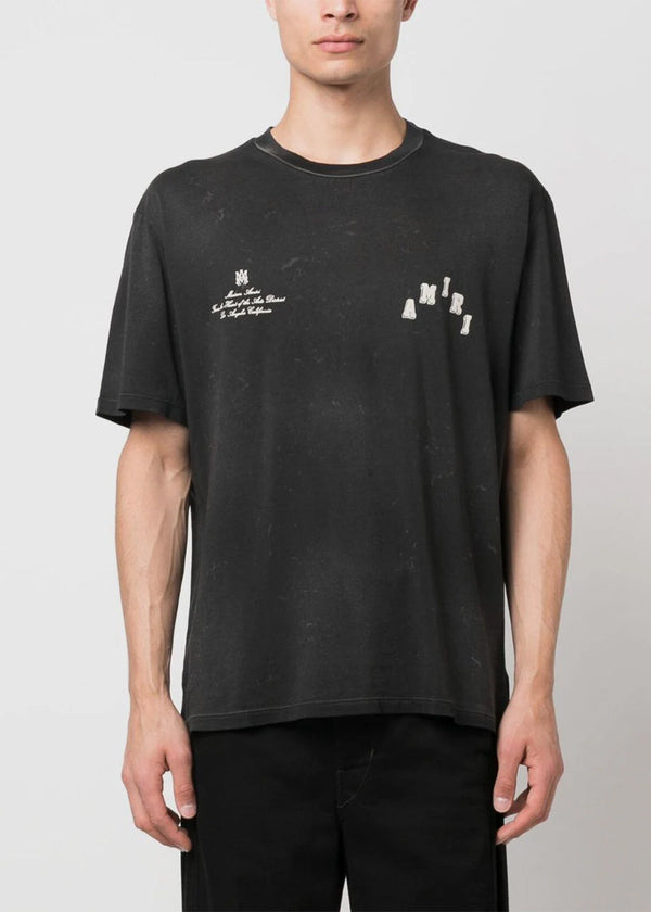 AMIRI Black Vintage Collegiate T-Shirt - NOBLEMARS