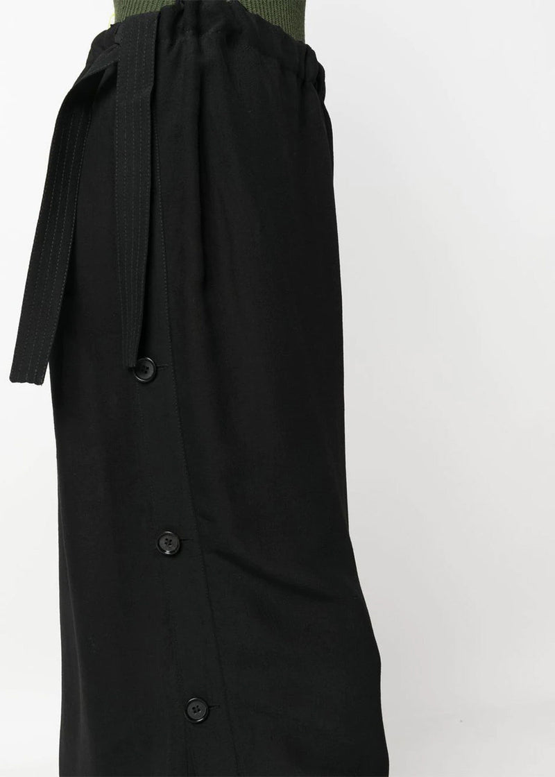 Toteme Black Drawstring Skirt - NOBLEMARS