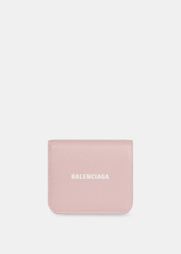 Balenciaga Pink Cash Flap Card Holder - NOBLEMARS