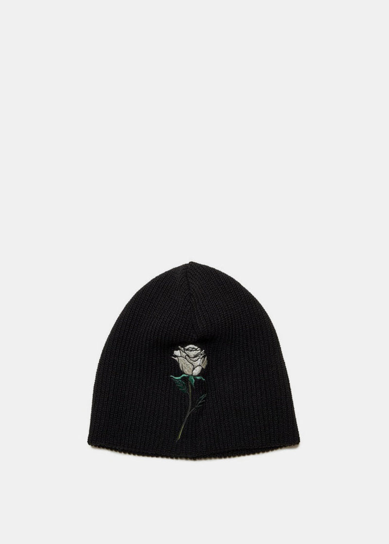 Undercover Black Rose Embroidered Beanie