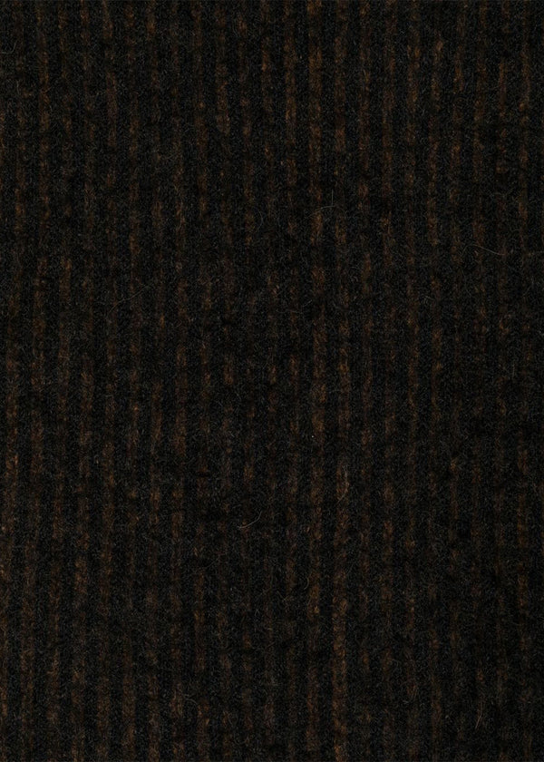 Uma Wang Black Rib-Knit Snood Scarf - NOBLEMARS