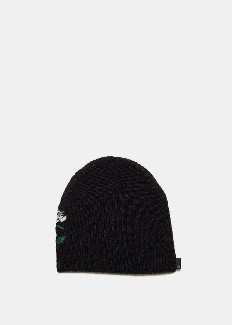Undercover Black Rose Embroidered Beanie