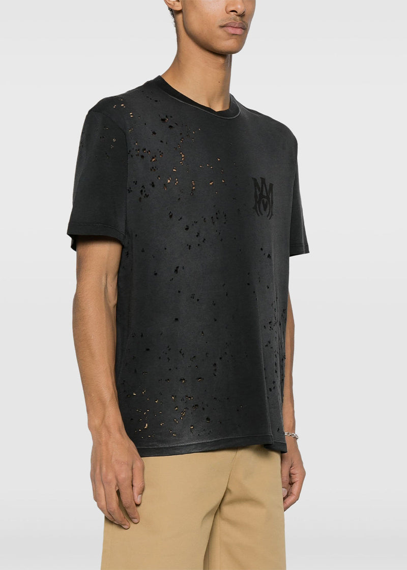 AMIRI Black MA Logo Shotgun T-Shirt - NOBLEMARS