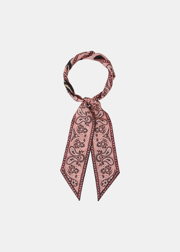 ZIMMERMANN Pink Printed Silk Ribbon Scarf - NOBLEMARS