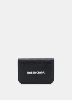 Balenciaga Black Cash Mini Wallet - NOBLEMARS
