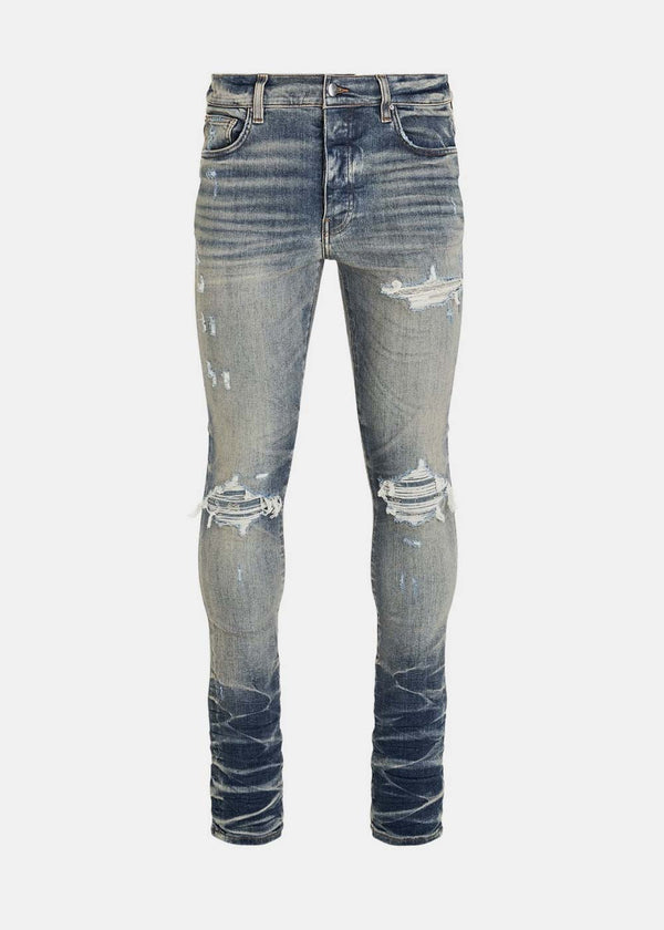 AMIRI Vintage Indigo Bandana Jacquard MX1 Jeans - NOBLEMARS