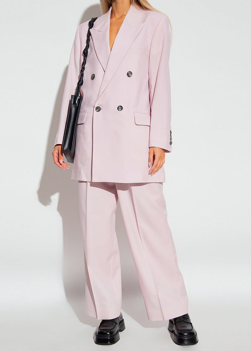 AMI Alexandre Mattiussi Pink Two Buttons Jacket