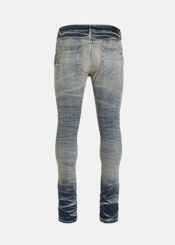 AMIRI Vintage Indigo Bandana Jacquard MX1 Jeans - NOBLEMARS