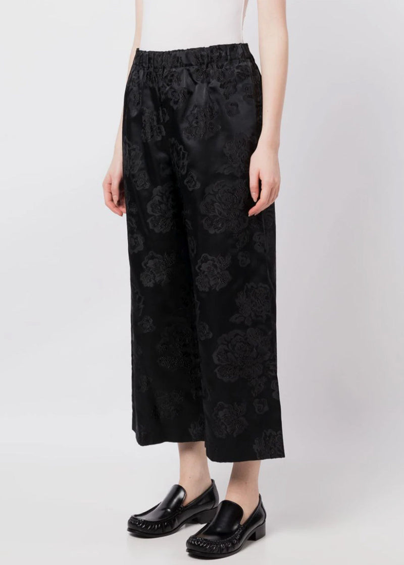 ROSIE ASSOULIN FLORAL-PRINT CROPPED TROUSERS - t.a.