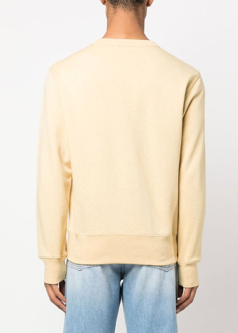 Acne Studios Yellow Face Patch Cotton Sweatshirt - NOBLEMARS