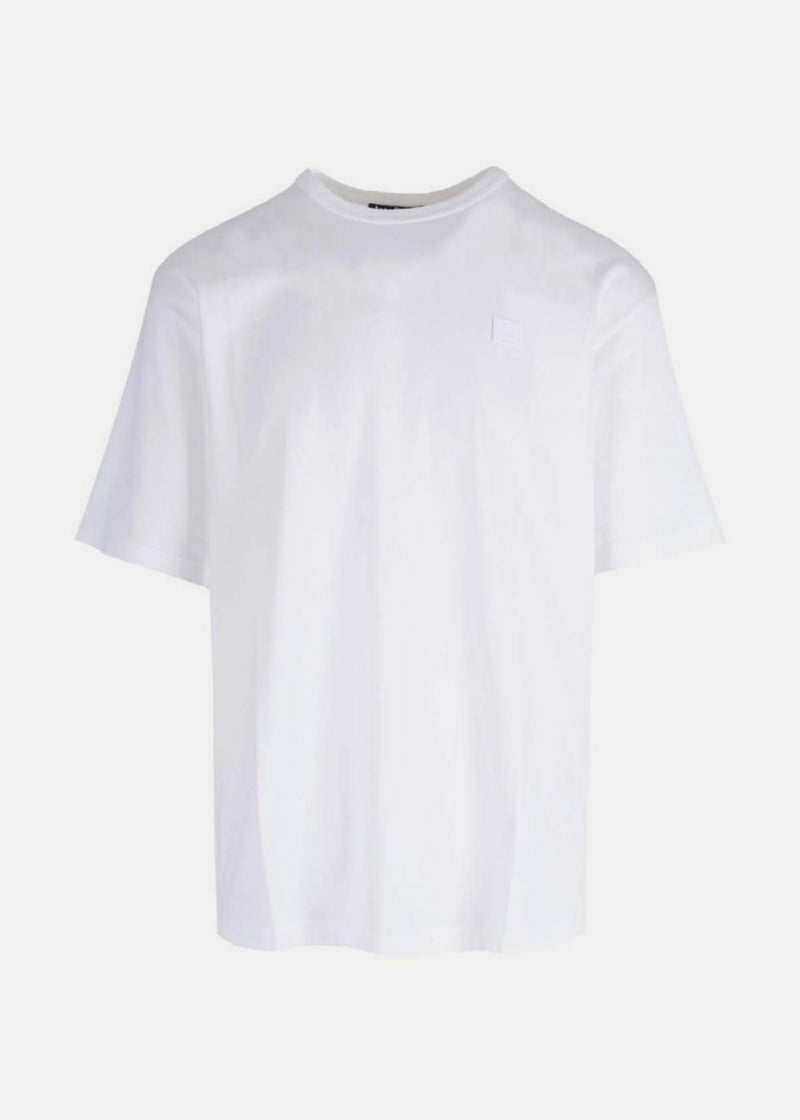Acne Studios White Face Logo Patch Crewneck T-Shirt - NOBLEMARS