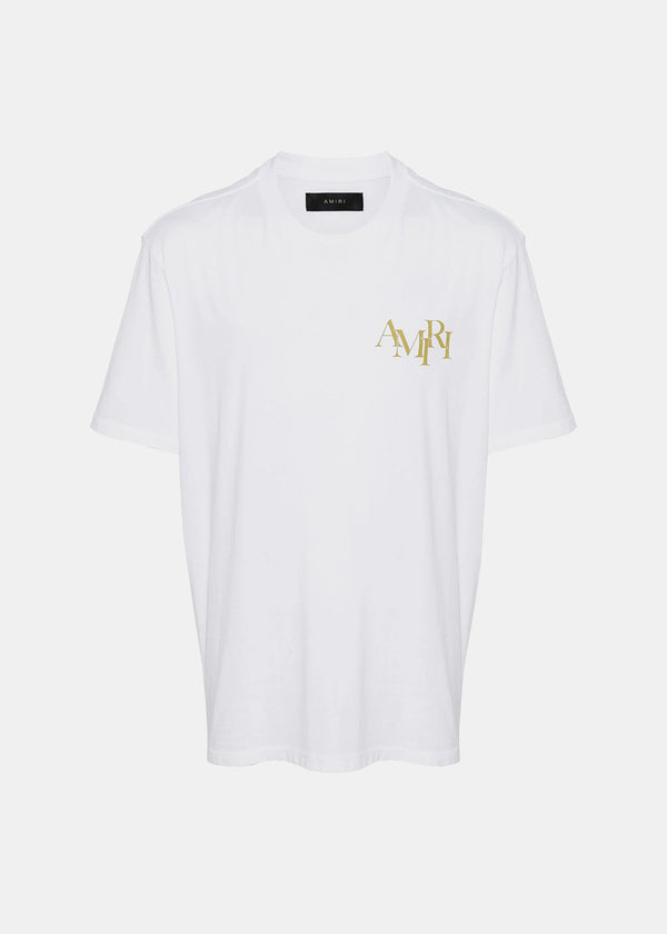 AMIRI White Crystal Champagne T-Shirt - NOBLEMARS