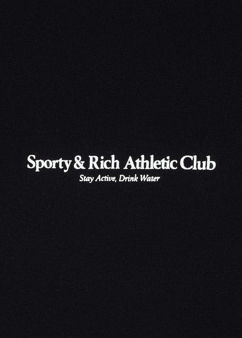 Sporty & Rich Black Athletic Club Biker Short - NOBLEMARS