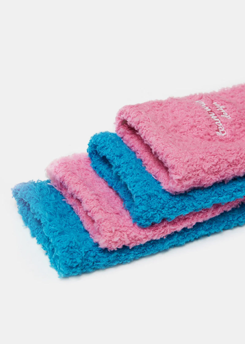 Team Wang Pink Stay For The Night Fuzzy Floor Socks (Pre-Order)