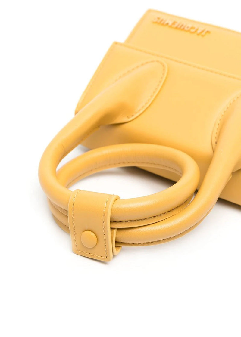 Jacquemus Dark Yellow 'Le Chiquito Noeud' Coiled Bag - NOBLEMARS