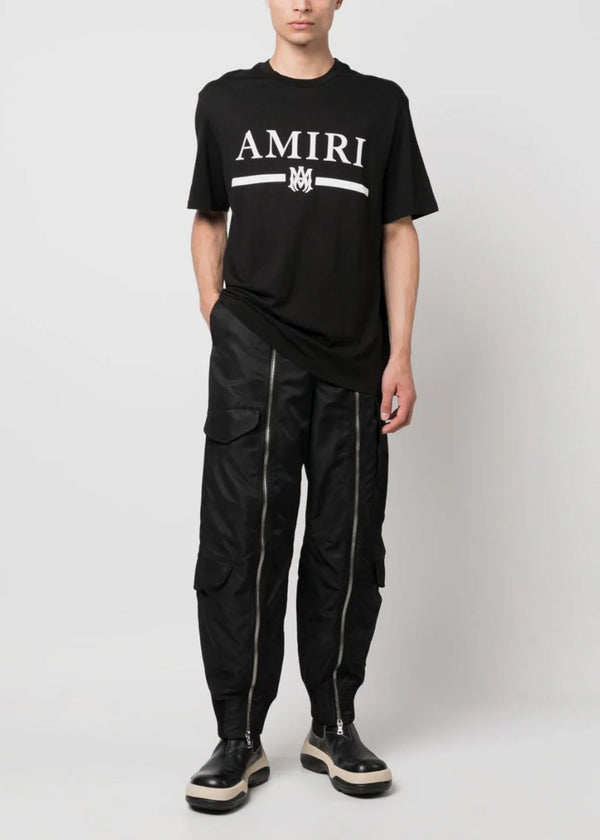 AMIRI Black M.A. Bar Logo T-Shirt - NOBLEMARS