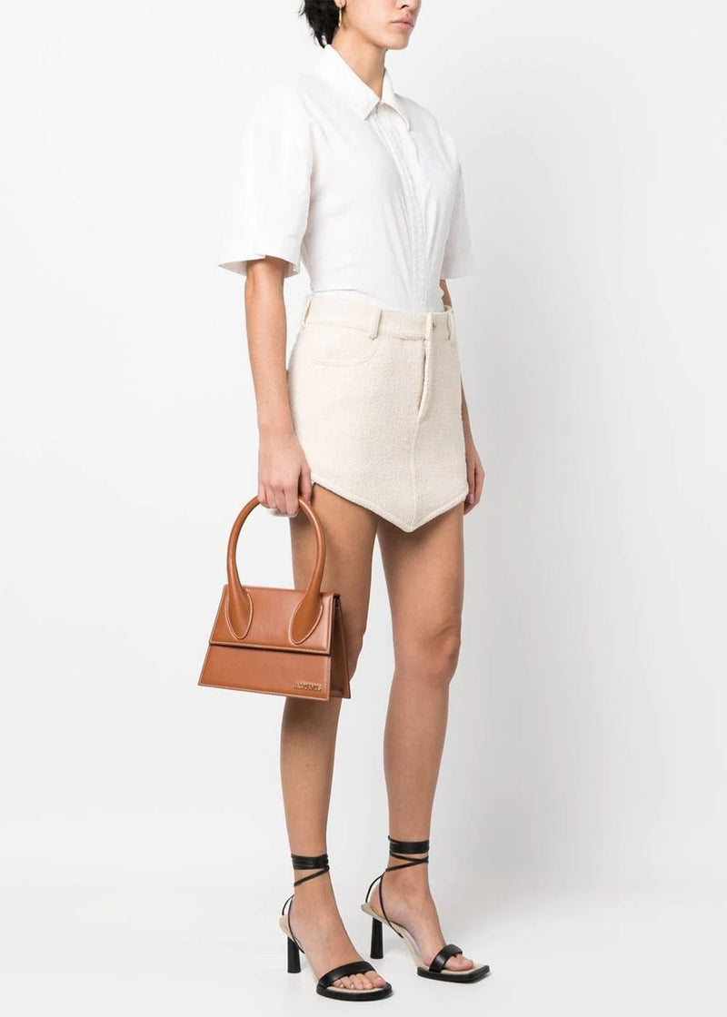 Jacquemus Light Brown Leather Le Grand Chiquito with Strap