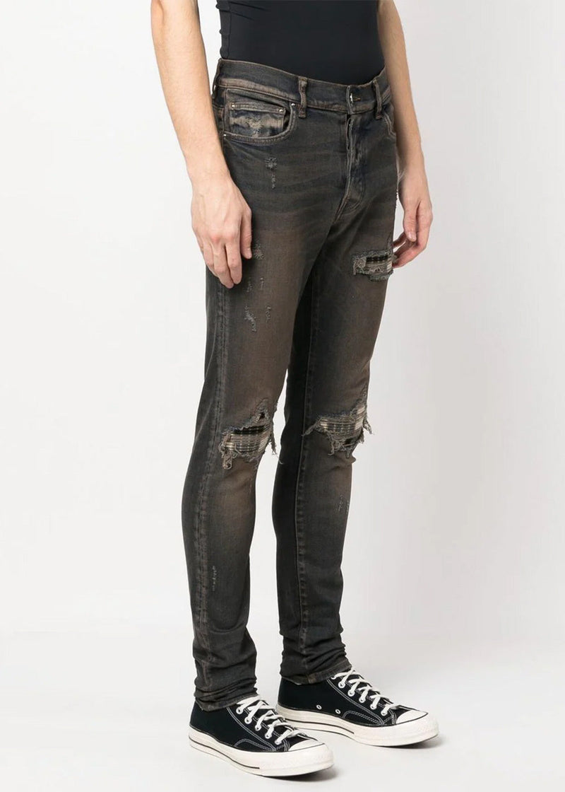 Amiri Dark Indigo Plaid MX1 Jeans - NOBLEMARS