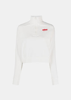Sporty & Rich White Prince Sporty Quarter Zip - NOBLEMARS