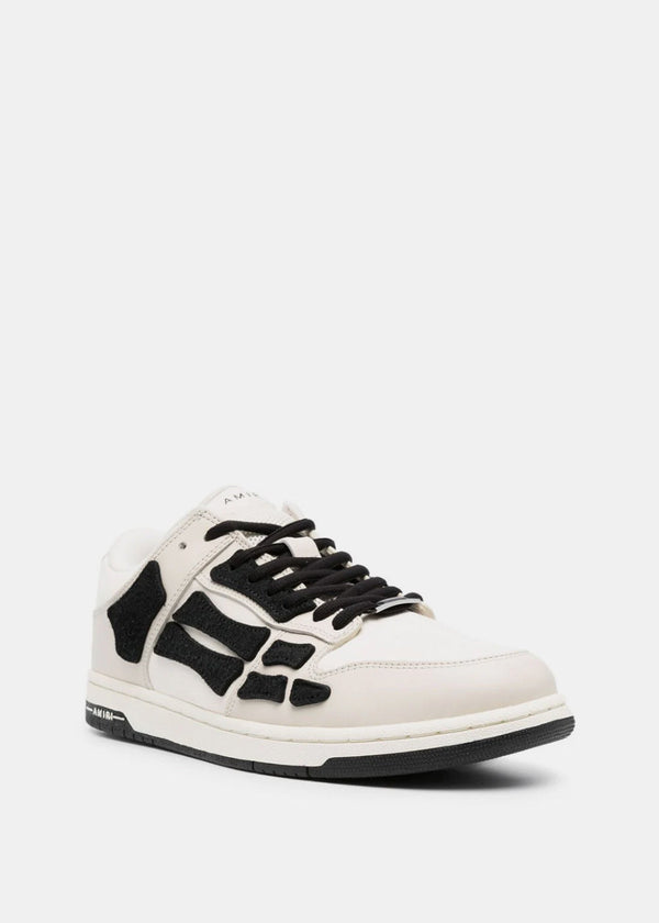 AMIRI Black/Beige Skel Top Low Sneakers - NOBLEMARS