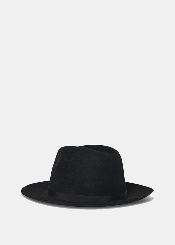 THE ROW Black Micky Hat - NOBLEMARS