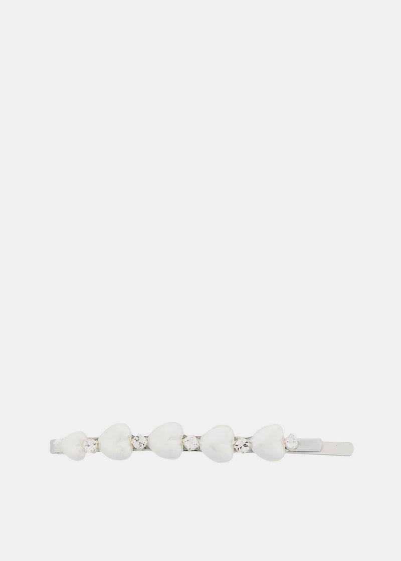 Simone Rocha Pearl Heart Hair Clip - NOBLEMARS